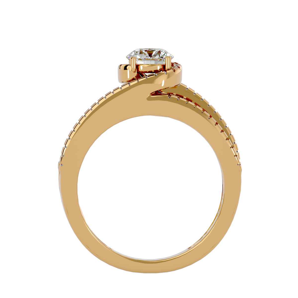 Hadley Solitaire Halo Ring