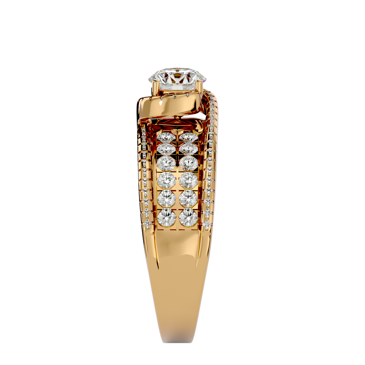 Hadley Solitaire Halo Ring