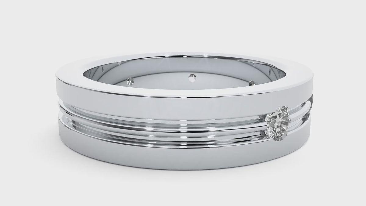 Geraldo Diamond Mens Ring