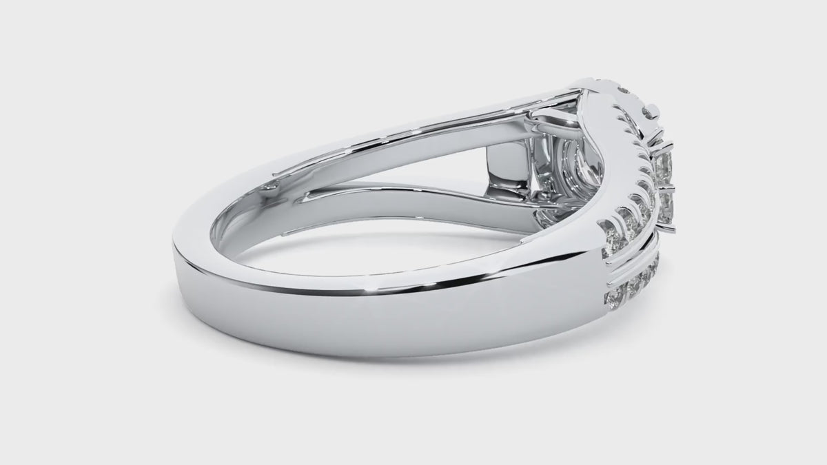 Caterina Solitaire Halo Ring