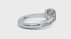 Coretta Solitaire Halo Ring