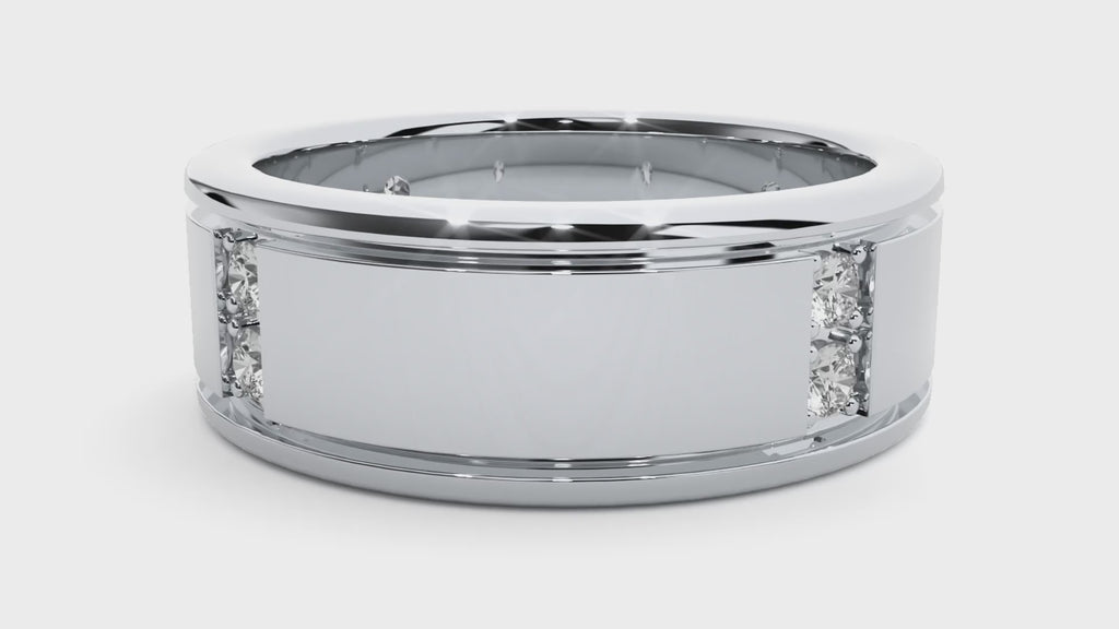 George Diamond Mens Ring