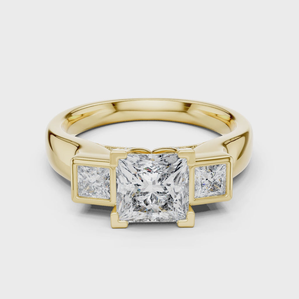 Naomi Three Stone Ring
