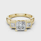 Naomi Three Stone Ring