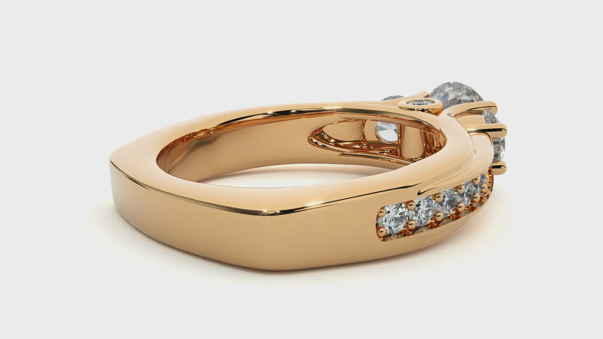 Samantha Three Stone Ring