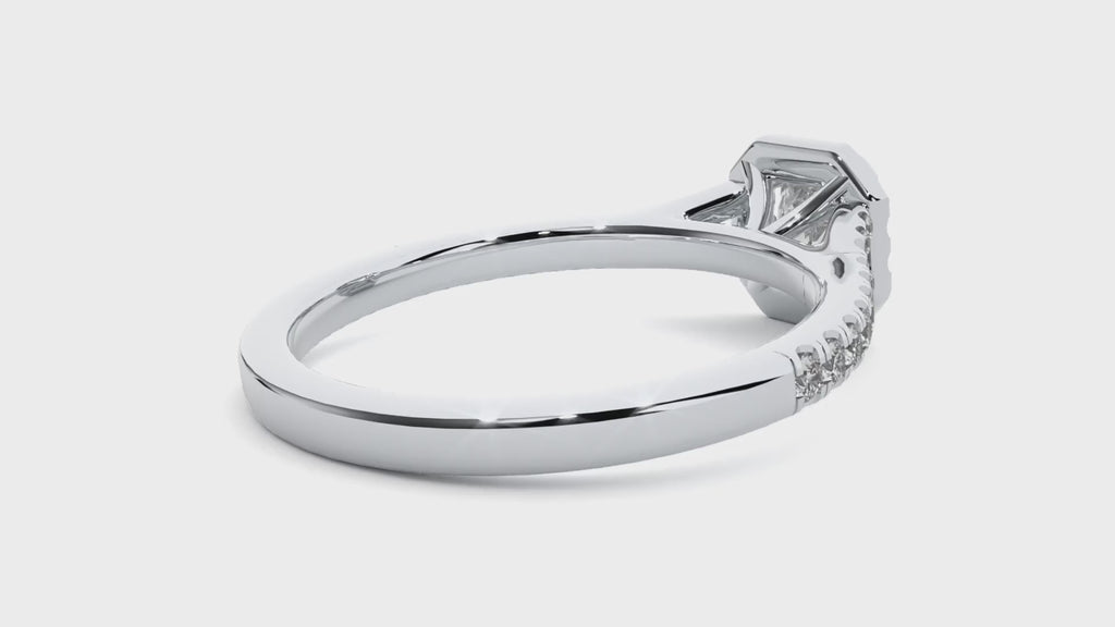 Coty Solitaire Halo Ring