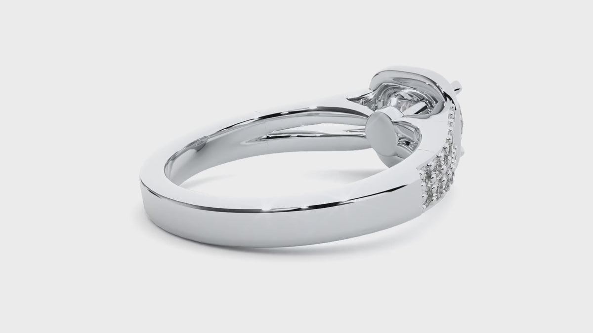 Dior Solitaire Halo Ring